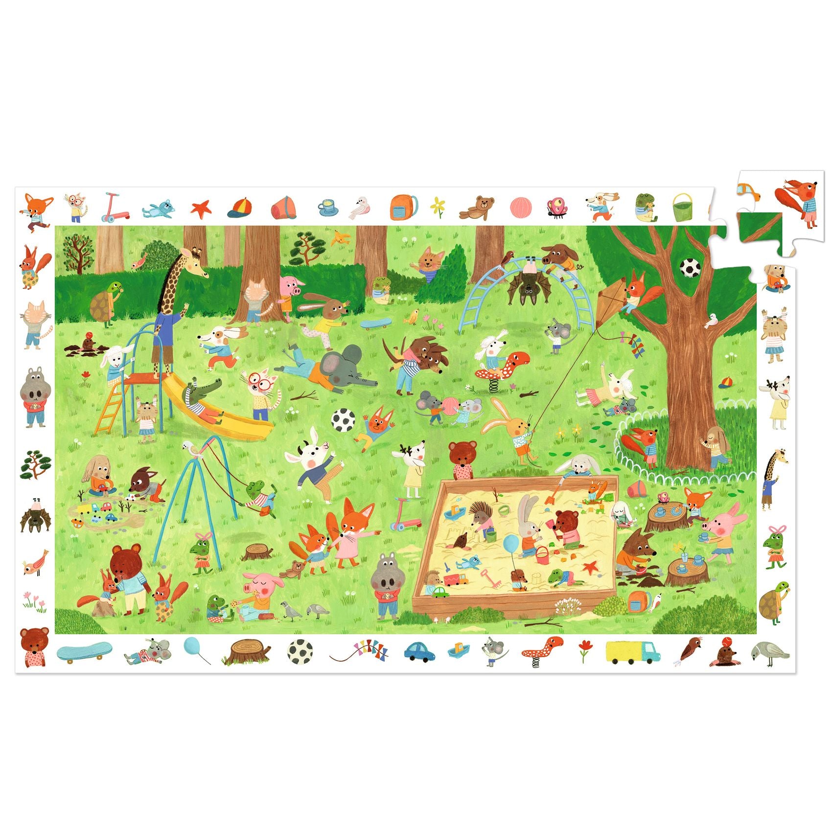 Puzzle observation - Le square des petits amis