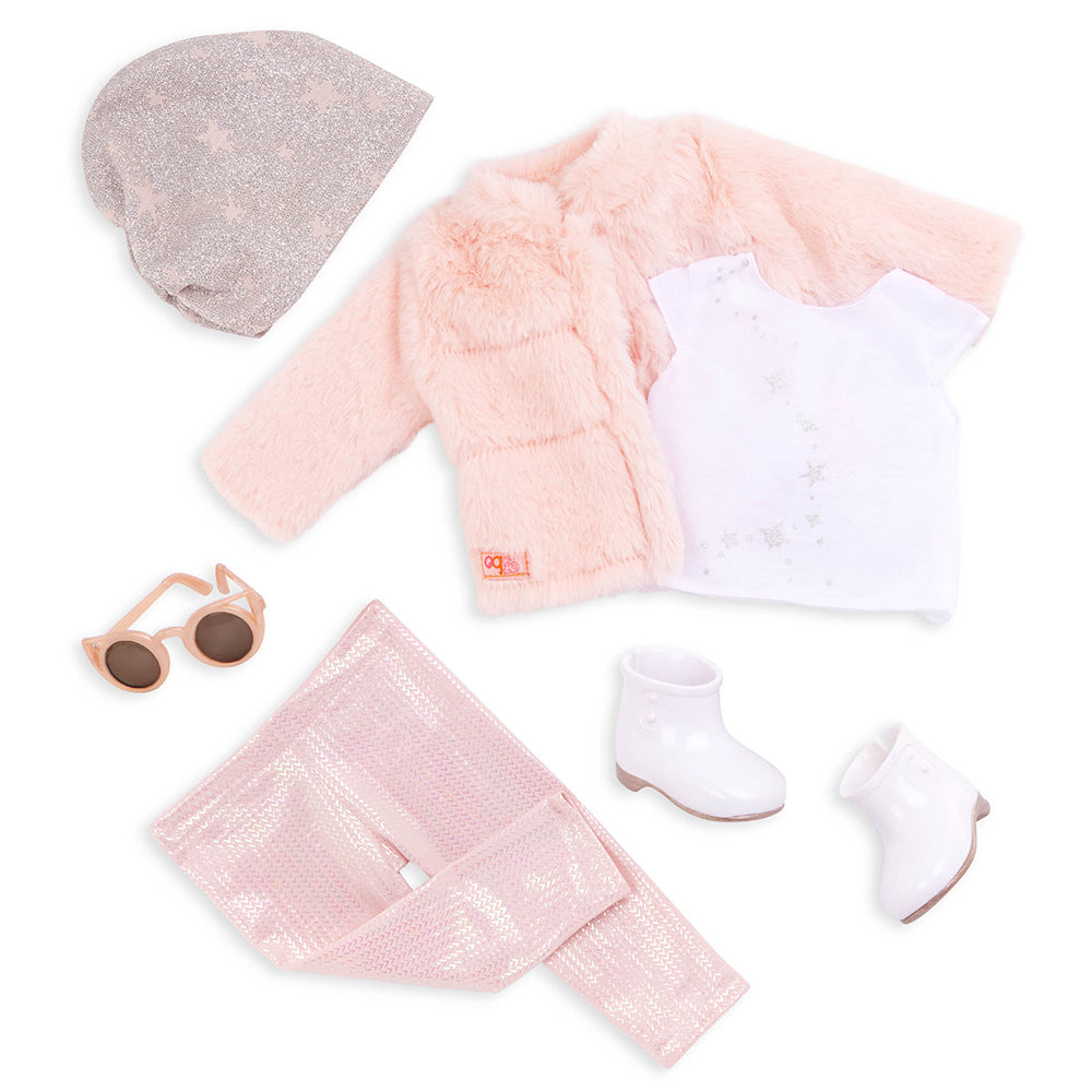 Vêtement"Fancy & Furry" - Manteau de fourrure rose