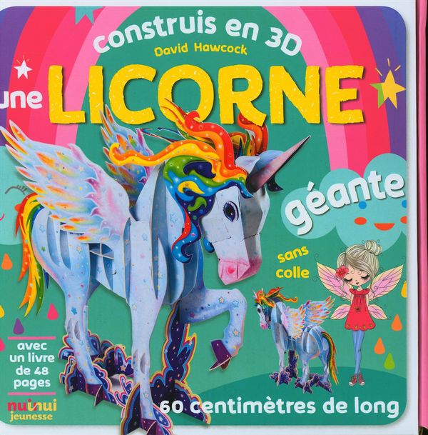 Construis en 3D une licorne géante