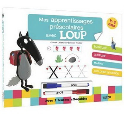 Mes apprentissages préscolaires avec loup