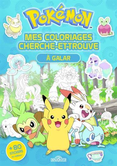 Pokémon Mes coloriages cherche-et-trouve À Galar