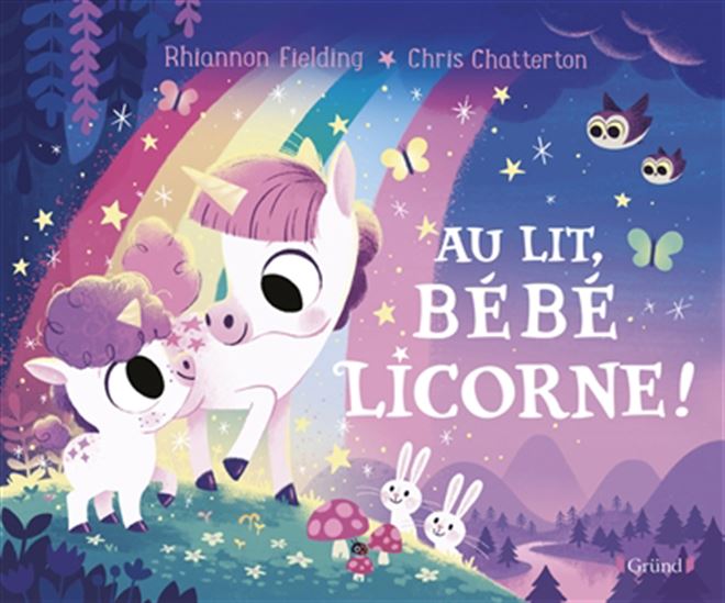 Au lit, bébé licorne