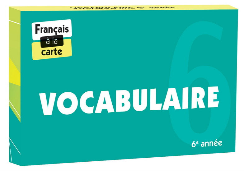 Vocabulaire 6e année