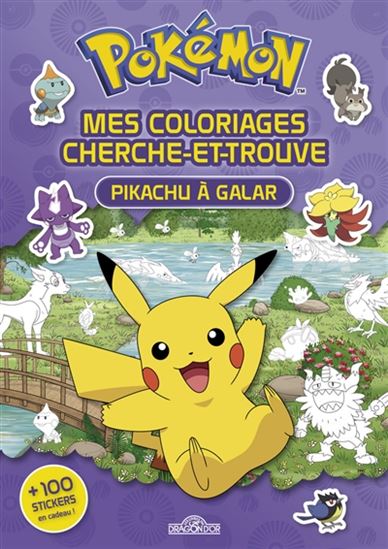 Pokémon Mes coloriages cherche et trouve Pikachu à