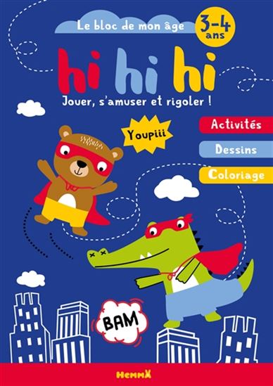 Hi hi hi Le bloc-jeux de mon âge