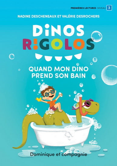 Dinos rigolos niv. 3 Quand mon dino prend son bain