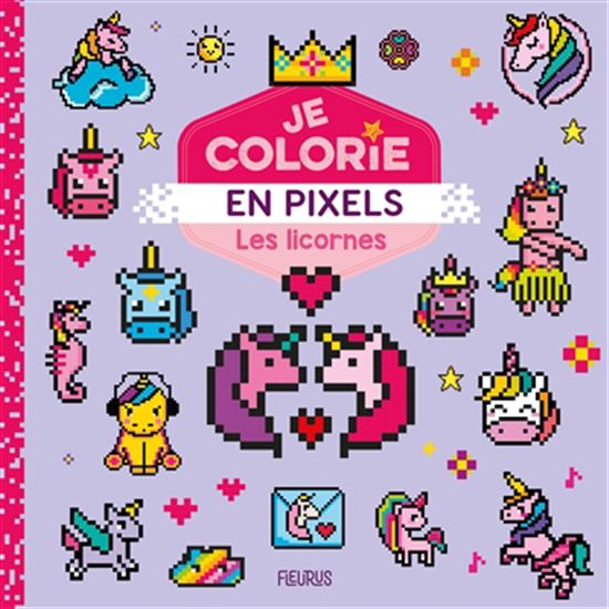 Les licornes Je colorie en pixels