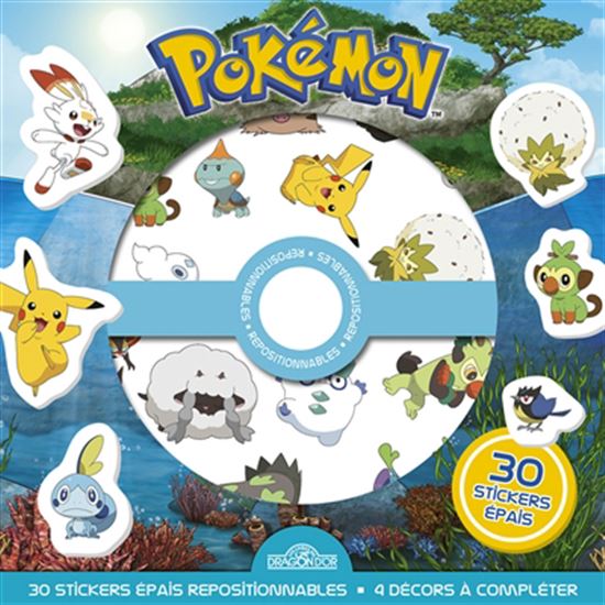 Pokémon 30 stickers épais