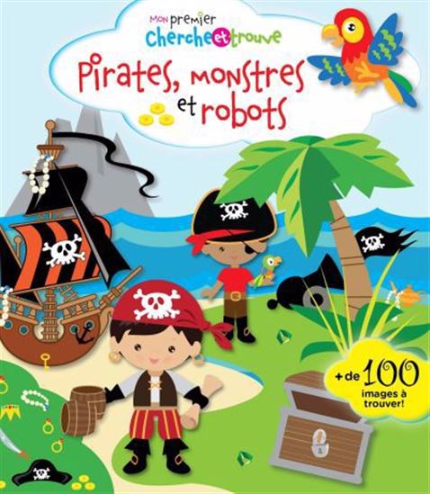 1er cherche et trouve Pirates, monstres et robots