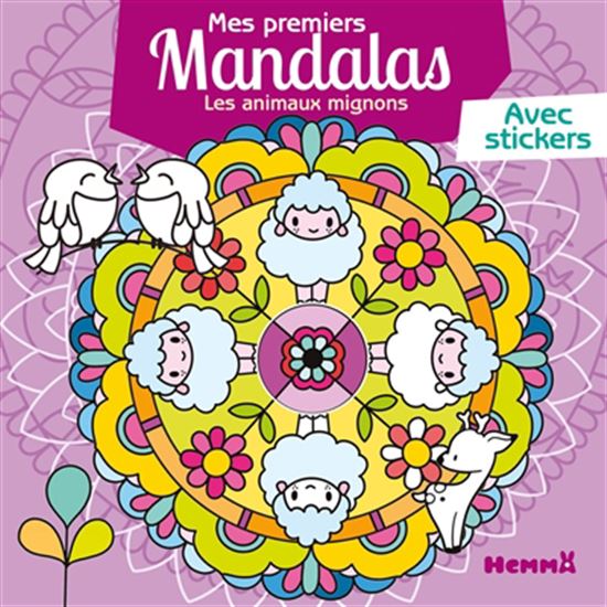 Les animaux mignons Mes premiers mandalas