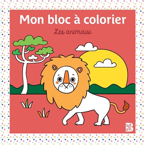 Mon bloc à colorier Les animaux