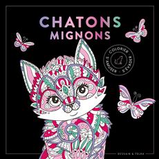 Chatons mignons Coloriages noirs