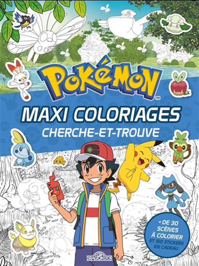 Pokémon Maxi coloriages cherche-et-trouve
