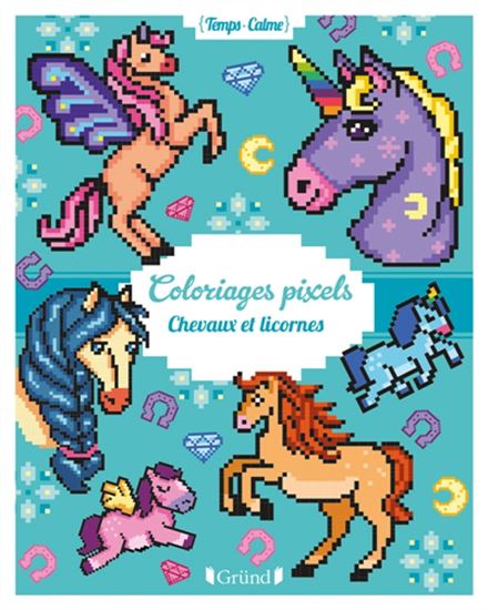 Chevaux et licornes Coloriages pixels