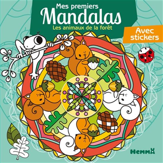 Les animaux de la forêt Mes premiers mandalas