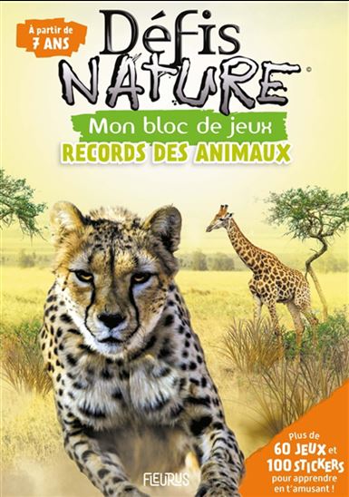 Mon bloc de jeux Défi nature Records des animaux