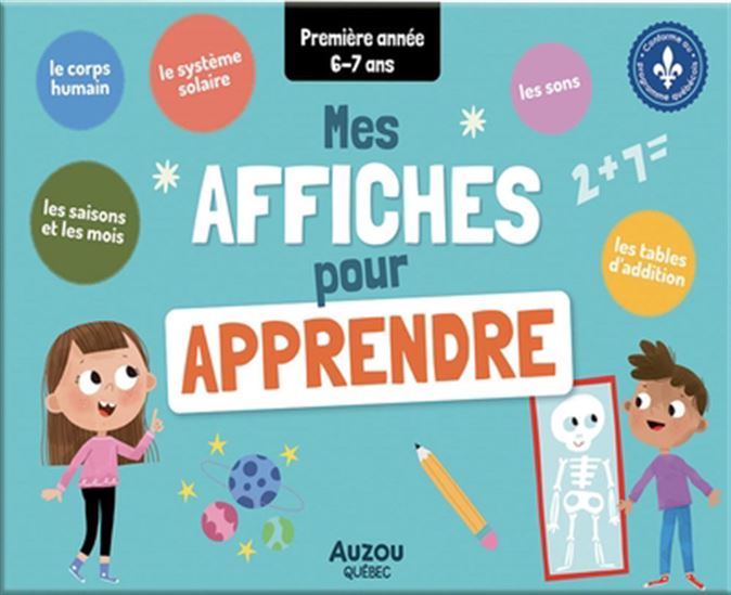 Mes affiches pour apprendre Première année 6-7 ans