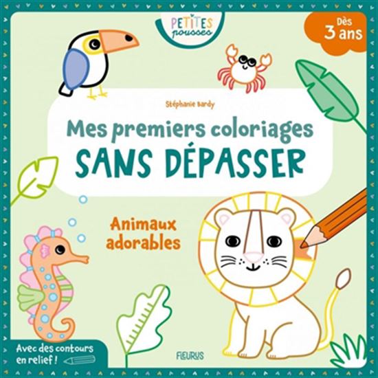 Animaux adorables Coloriages sans dépasser