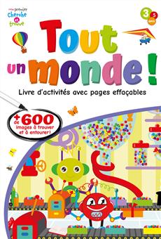 Tout un monde ! Livre d'activité pages effaçables