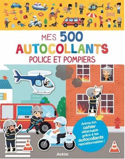 Police et pompier Mes 500 autocollants