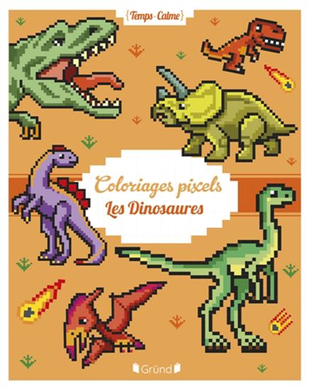Les dinosaures Coloriages pixels