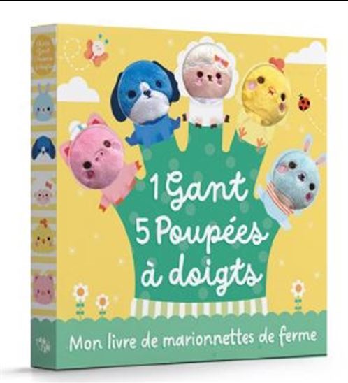 Coffret Mon livre de marionnettes de ferme