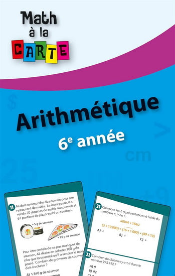 Arithmétique 6e année