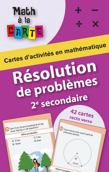 Résolution de problèmes mathématique 2e secondaire