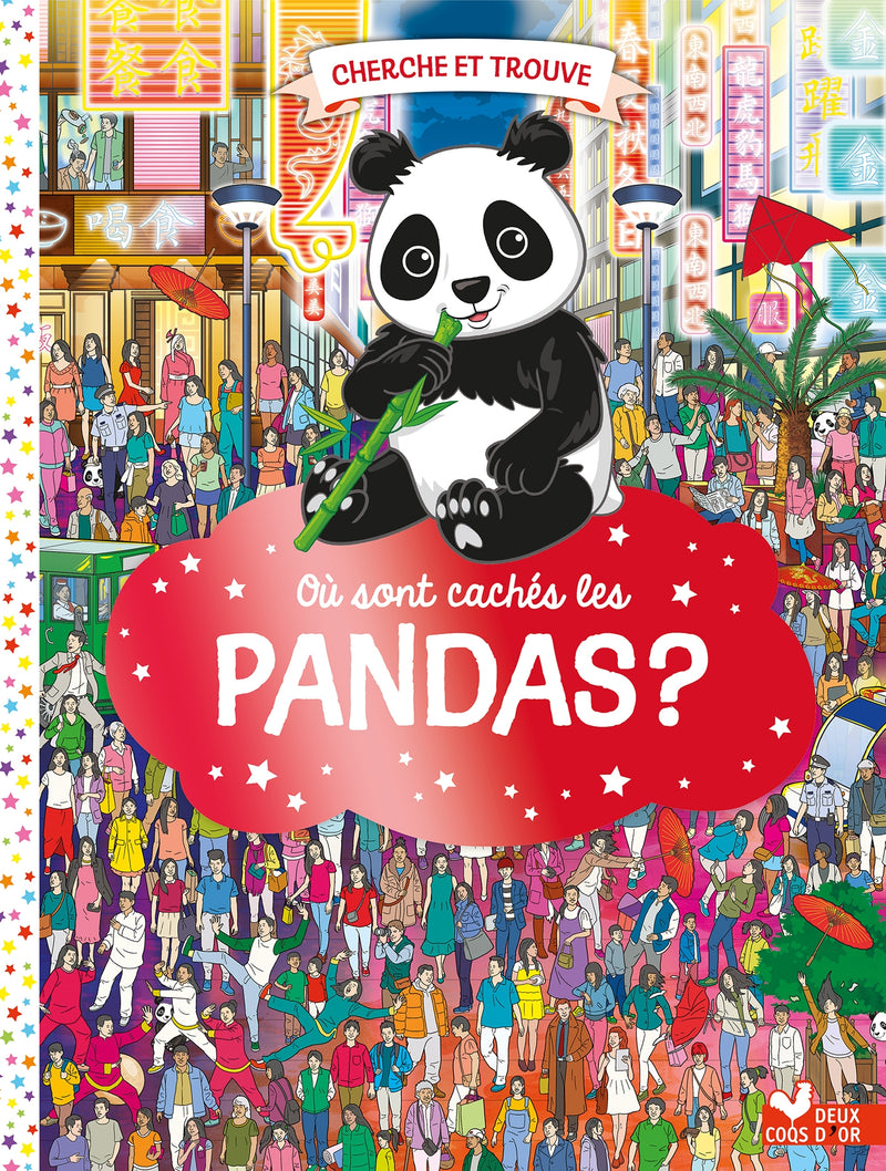 Où sont cachés les pandas ? Cherche et trouve